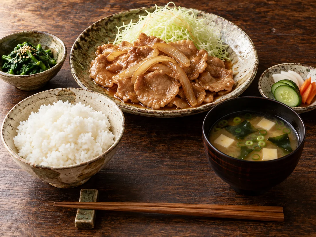 豚の生姜焼き定食